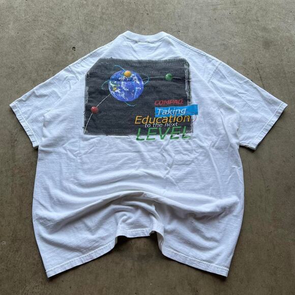 90s Compaq Computers Tech Art Tee 23x30” - Picture 1 of 7
